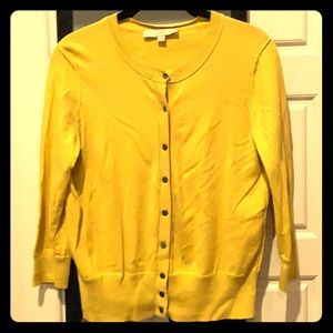 Mustard yellow cardigan